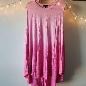 Sleeveless Flowy Swing Tee Shirt